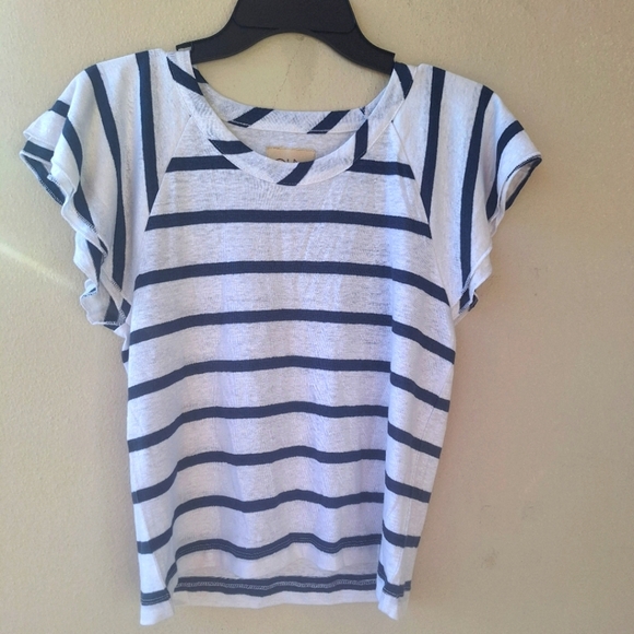 Chaser Striped Cap Sleeve T-Shirt size S - Picture 1 of 7